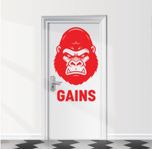Load image into Gallery viewer, Man Pull-Up Gym Bathroom Door Decal, Vinyl Sticker 1107RS
