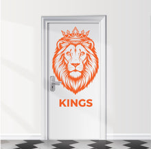 Load image into Gallery viewer, Bathroom Sign Lion Kings Door Decal, Bar Restaurant Toilet Door Decal, Bathroom Door Sign, Man Woman Modern Signs Vinyl Stickers, WC 1109RS