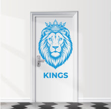 Load image into Gallery viewer, Bathroom Sign Lion Kings Door Decal, Bar Restaurant Toilet Door Decal, Bathroom Door Sign, Man Woman Modern Signs Vinyl Stickers, WC 1109RS