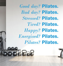 Load image into Gallery viewer, Pilates Wall Decal Pilates Wall Sticker Yoga Wall Art Pilates Wall Decor Gym Wall Decal Gym Wall Sticker Gym Wall Art Meditation Decal 682LU