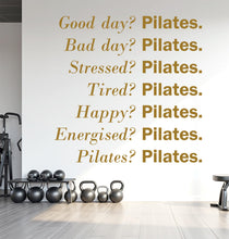 Load image into Gallery viewer, Pilates Wall Decal Pilates Wall Sticker Yoga Wall Art Pilates Wall Decor Gym Wall Decal Gym Wall Sticker Gym Wall Art Meditation Decal 682LU