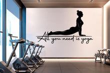 Load image into Gallery viewer, Yoga Wall Decal, Girl Yoga Wall Sticker, Yoga Wall Art, Yoga Wall Art Decor, Yoga Studio Wall Decal, Gym Wall Sticker Meditation 817LU