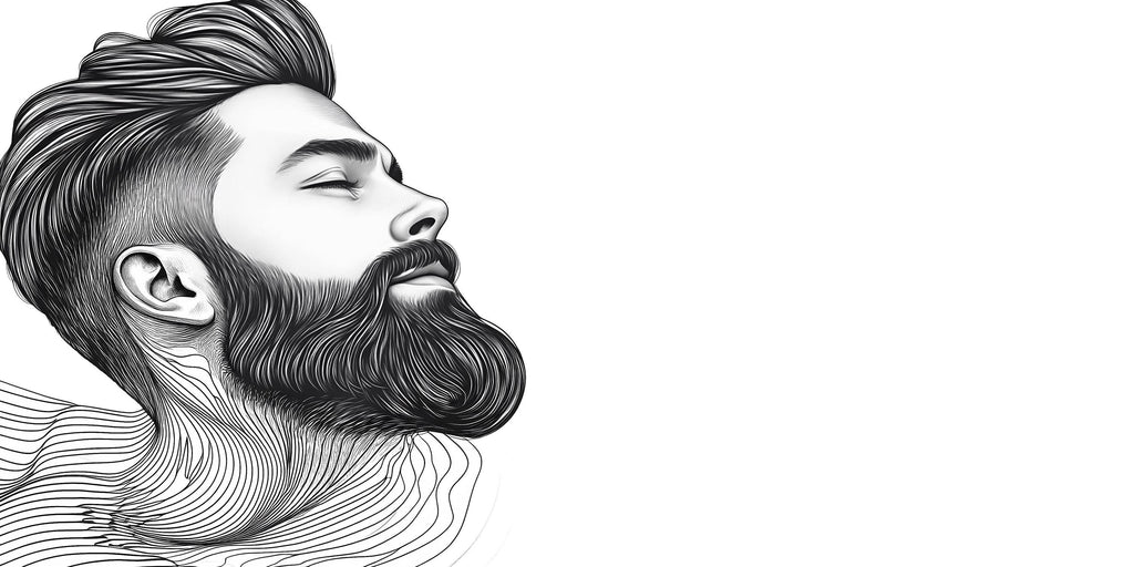 Bearded Man Wall Decal, Barber Shop Wall Decor, Modern Beard Line Art Sticker, Mens Grooming Wall Art, Barbershop Interior Design
