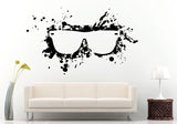 Sunglasses Shades Swag In Splash Paint Drip Wall Decal Vinyl Sticker Mural Room Decor L681