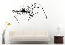 Load image into Gallery viewer, Hardcore Gamer Broken Smashed Into Peaces Video Gaming Controller Joystick Wall Decal Vinyl Sticker Mural Room Decor L682