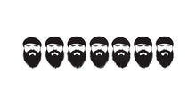 Load image into Gallery viewer, Beard Styles Wall Decal, Barber Shop Wall Decor, Beard Chart Sticker, Mens Grooming Wall Art, Barbershop Interior Design Decor