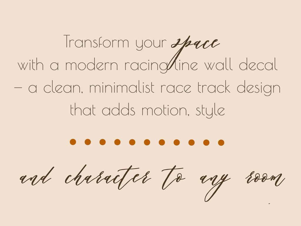 Race Track Wall Decal Road Wall Mural Boys Room Playroom Kids Room