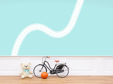 Load image into Gallery viewer, Toy Car Road Wall Decal Playroom Wall Mural Racing Track Kids Room Neutral Race Track Wall Sticker