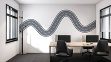Load image into Gallery viewer, Winding Road Wall Decal Highway Wall Mural Kids Room Playroom Neutral Race Track Wall Sticker