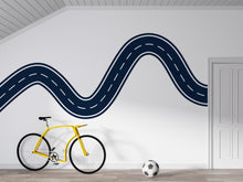 Load image into Gallery viewer, Winding Road Wall Decal Highway Wall Mural Kids Room Playroom Neutral Race Track Wall Sticker