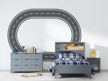 Load image into Gallery viewer, Highway Wall Decal Road Wall Mural Kids Room Racing Track Playroom Teen Room &amp; Boys Bedroom Decor