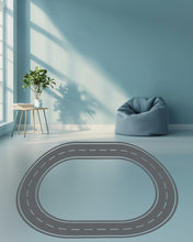 Load image into Gallery viewer, Highway Wall Decal Road Wall Mural Kids Room Racing Track Playroom Teen Room &amp; Boys Bedroom Decor