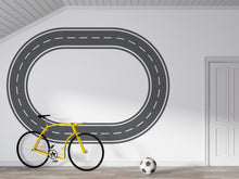 Load image into Gallery viewer, Highway Wall Decal Road Wall Mural Kids Room Racing Track Playroom Teen Room &amp; Boys Bedroom Decor