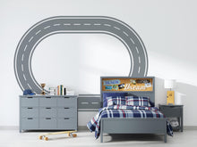 Load image into Gallery viewer, Highway Wall Decal Road Wall Mural Kids Room Racing Track Playroom Teen Room &amp; Boys Bedroom Decor