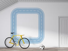 Load image into Gallery viewer, Road Wall Decal Kids Room Highway Wall Mural Toy Car Track Playroom Minimalist Race Track Wall Sticker Teen Room &amp; Boys Bedroom Decor