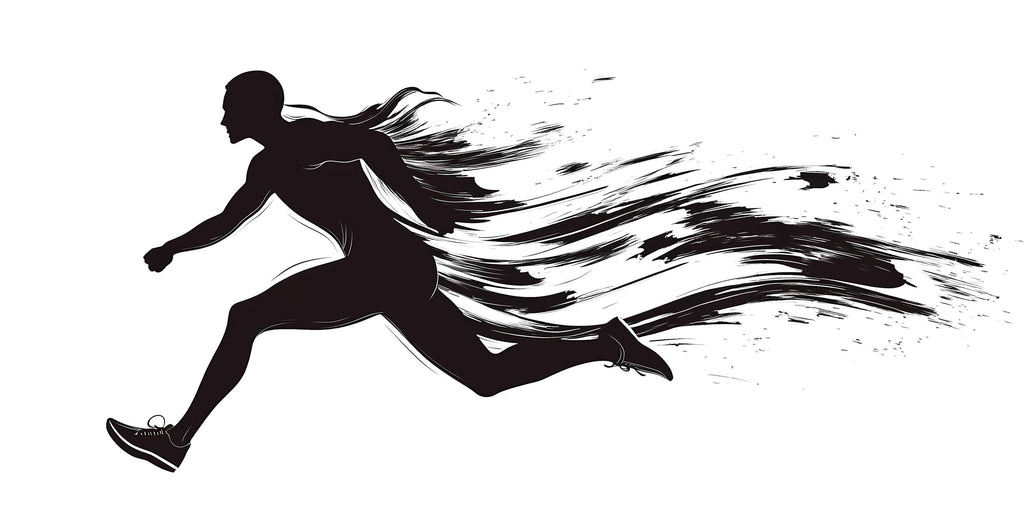 Sprint Runner Wall Decal Gym Wall Art Running Mural Athlete Silhouette Vinyl Sticker Fitness Wall Decor Speed Motion Workout Wall Art