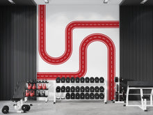 Load image into Gallery viewer, Road Wall Decal Playroom Car Track Wall Mural Kids Room