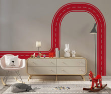 Load image into Gallery viewer, Highway Track Wall Decal Road Wall Mural Kids Room Playroom