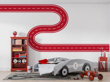 Load image into Gallery viewer, Road Wall Decal Racing Line Wall Mural Playroom Kids Room