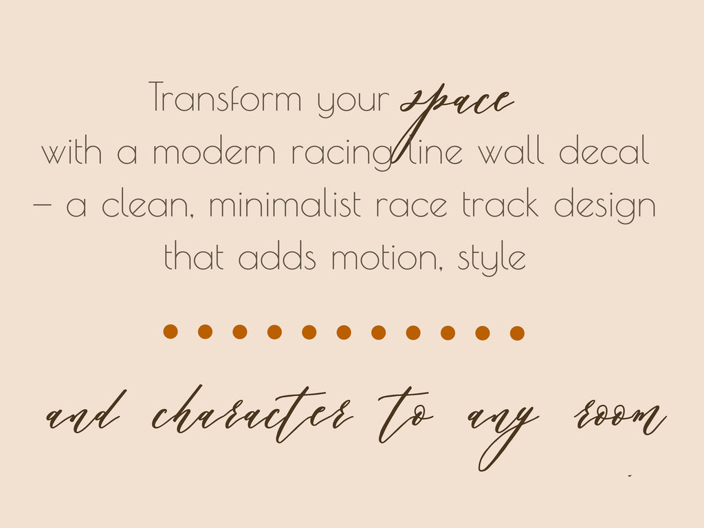 Race Track Wall Decal Car Road Wall Mural Playroom Kids Room