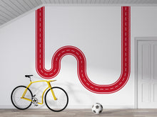 Load image into Gallery viewer, Race Track Wall Decal Car Road Wall Mural Playroom Kids Room