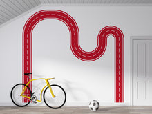 Load image into Gallery viewer, Race Track Wall Decal Car Road Wall Mural Playroom Kids Room