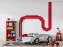 Load image into Gallery viewer, Road Wall Decal Racing Line Wall Mural Playroom Kids Room