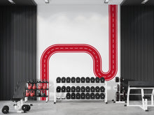 Load image into Gallery viewer, Road Wall Decal Racing Line Wall Mural Playroom Kids Room