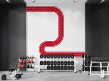 Load image into Gallery viewer, Road Wall Decal Racing Line Wall Mural Playroom Kids Room