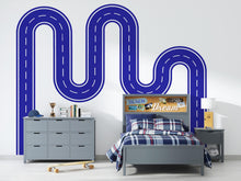 Load image into Gallery viewer, Road Wall Decal Racing Line Wall Mural Boys Room Workplace