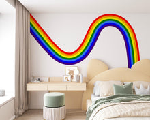Load image into Gallery viewer, Rainbow Wall Decal for Nursery | Boho Kids Room Wall Sticker | Classic Rainbow Arc