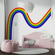 Load image into Gallery viewer, Rainbow Wall Decal for Nursery | Boho Kids Room Wall Sticker | Classic Rainbow Arc
