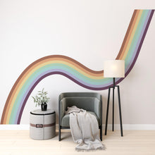 Load image into Gallery viewer, Downward Rainbow Wall Decal Yoga Room Wall Sticker Calm Wall Decor