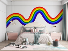 Load image into Gallery viewer, Rainbow Large Wall Decal for Accent Wall Vinyl Rainbow Sticker Nursery &amp; Playroom Decor
