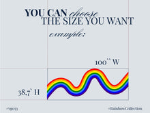 Load image into Gallery viewer, Rainbow Large Wall Decal for Accent Wall Vinyl Rainbow Sticker Nursery &amp; Playroom Decor