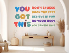 Load image into Gallery viewer, You Got This, Dont Stress wall decal Motivational Inspirational Wall Decal Sticker Office Wall Decal Women eyelashes Beauty 1111RS
