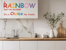 Load image into Gallery viewer, Text Wall Decal Peel And Stick Kids Room Nursery Playroom Pastel Rainbow Colors