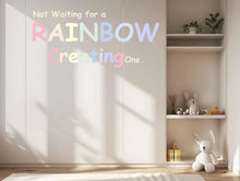 Load image into Gallery viewer, Phrase Wall Decal Stripe Mural Kids Room Baby Bedroom Nursery Rainbow Palette