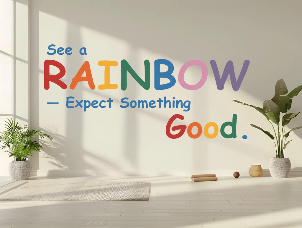 Everyday Phrases Wall Decal Peel And Stick Kids Room Playroom Pastel Colors