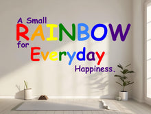 Load image into Gallery viewer, Text Wall Mural Peel And Stick Women Yoga Place Relax Space Classic Rainbow ROYGBIV