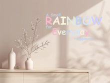 Load image into Gallery viewer, Text Wall Mural Peel And Stick Women Yoga Place Relax Space Classic Rainbow ROYGBIV