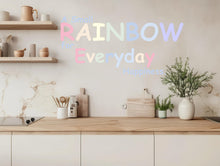 Load image into Gallery viewer, Text Wall Mural Peel And Stick Women Yoga Place Relax Space Classic Rainbow ROYGBIV