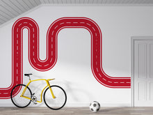 Load image into Gallery viewer, Road Wall Decal Playroom Car Track Wall Mural Kids Room