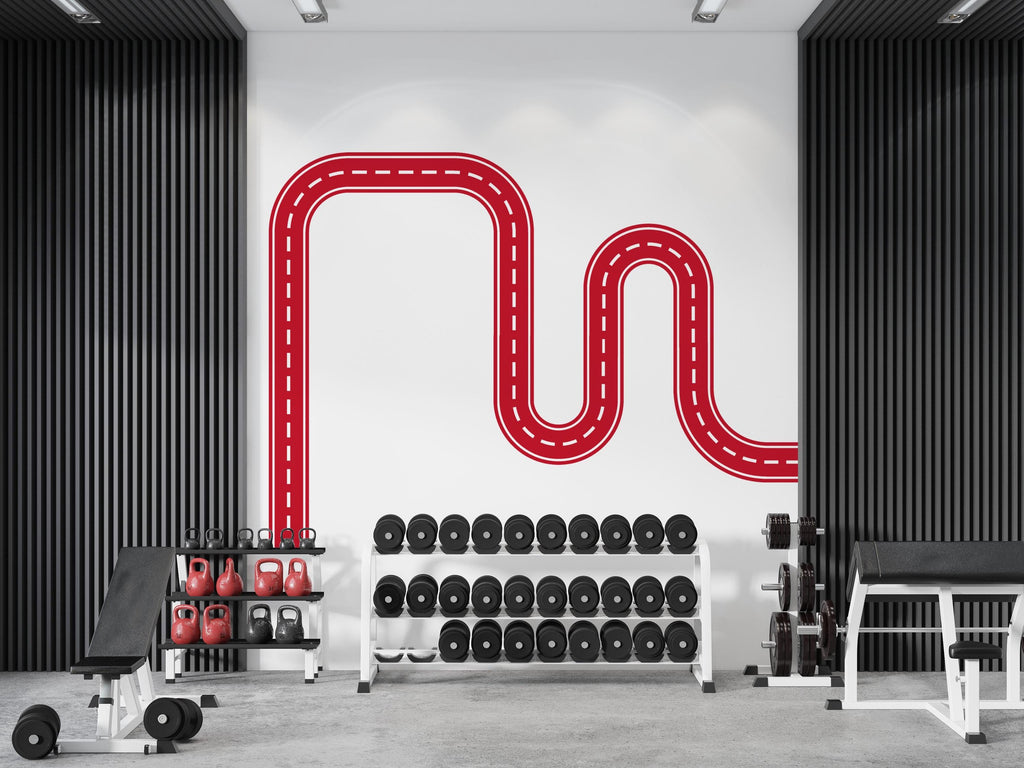Highway Track Wall Decal Road Wall Mural Kids Room Playroom