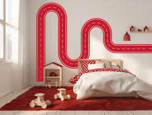 Load image into Gallery viewer, Road Wall Decal Racing Line Wall Mural Playroom Kids Room