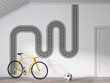 Load image into Gallery viewer, Road Wall Decal Car Track Wall Mural Boys Room Playroom Kids Room