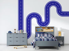 Load image into Gallery viewer, Race Track Wall Decal Road Wall Mural Workplace Openspace Highway Winding Boys Room Kids