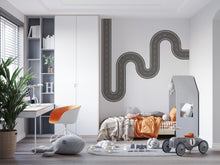 Load image into Gallery viewer, Race Track Wall Decal Road Wall Mural Workplace Openspace Highway Winding Boys Room Kids