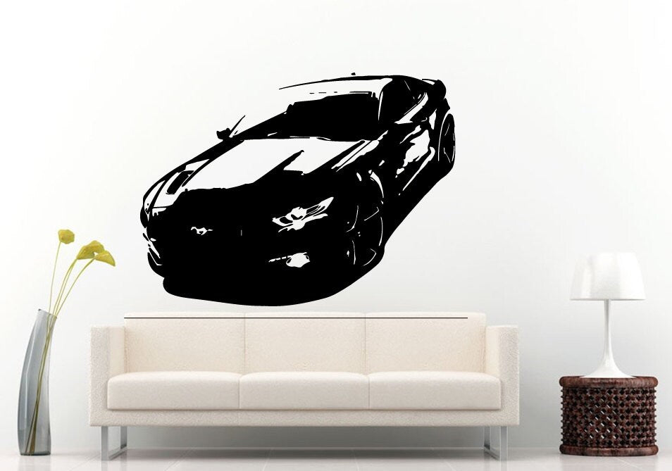 Classic Old School Antique American Muscle Sports Racing Fast Car Automobile Vehicle Wall Decal Vinyl Sticker Mural Room Decor L705