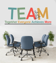 Load image into Gallery viewer, Teamwork Wall Decal, Together Everyone Achieves More Office Quote, Motivational Sticker, Classroom Wall Decor, Team Building Wall Art 822LU